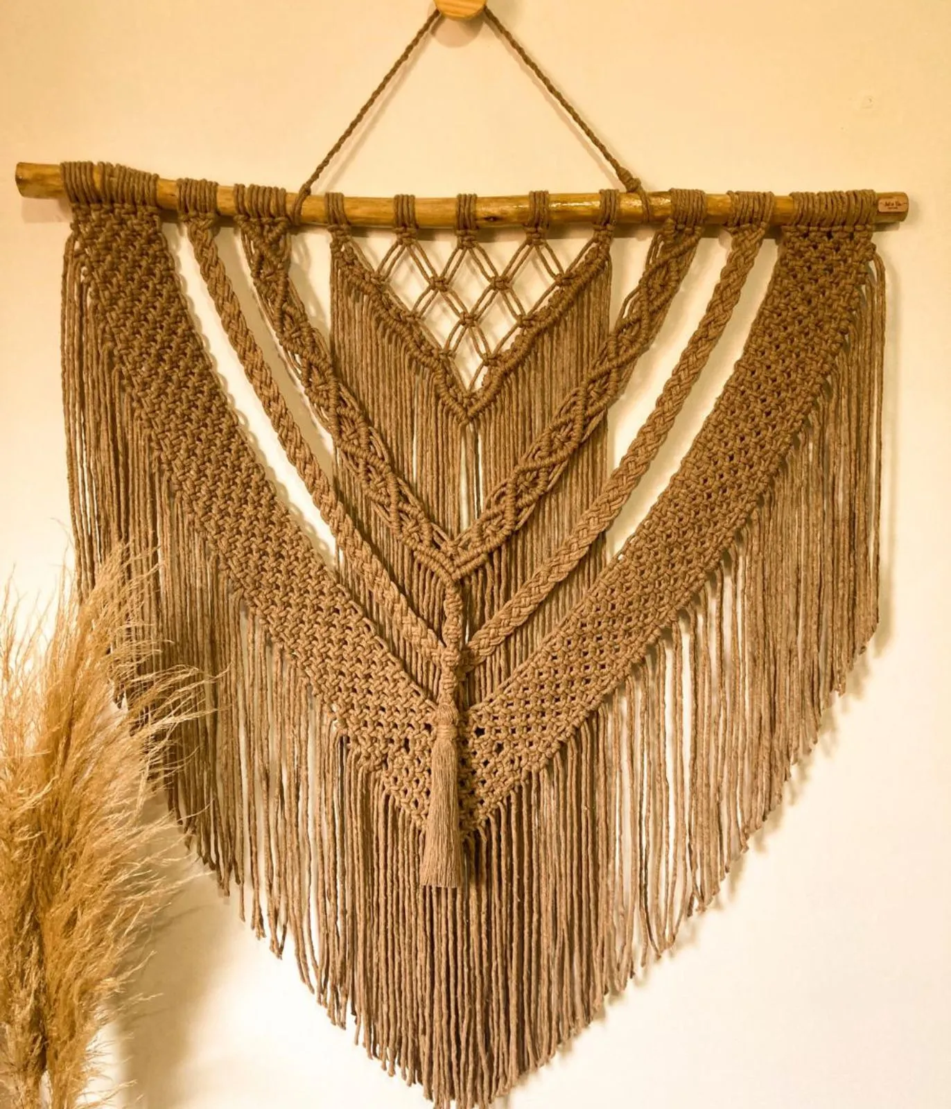 Painel em Macramê Luna