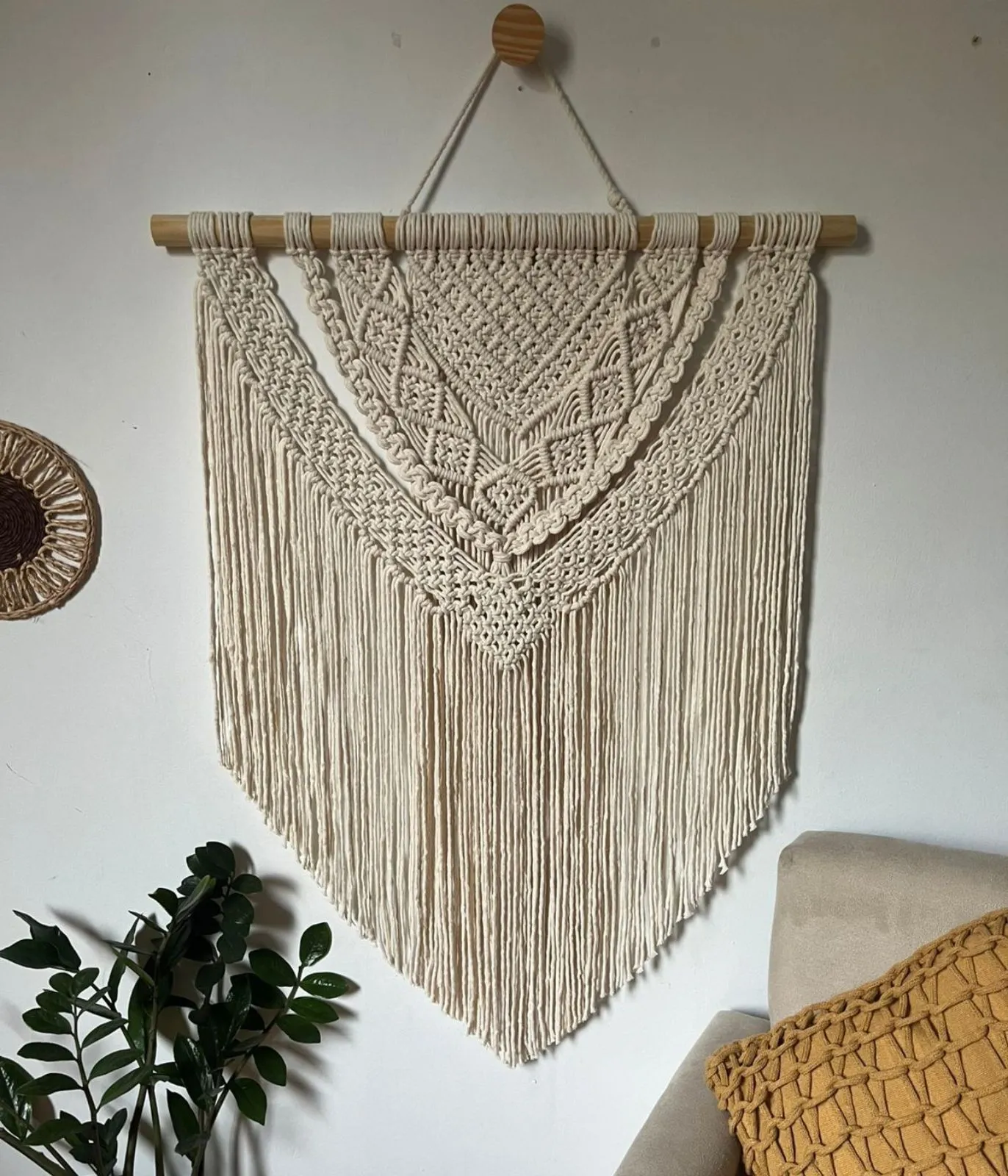 Painel em Macramê Mônica
