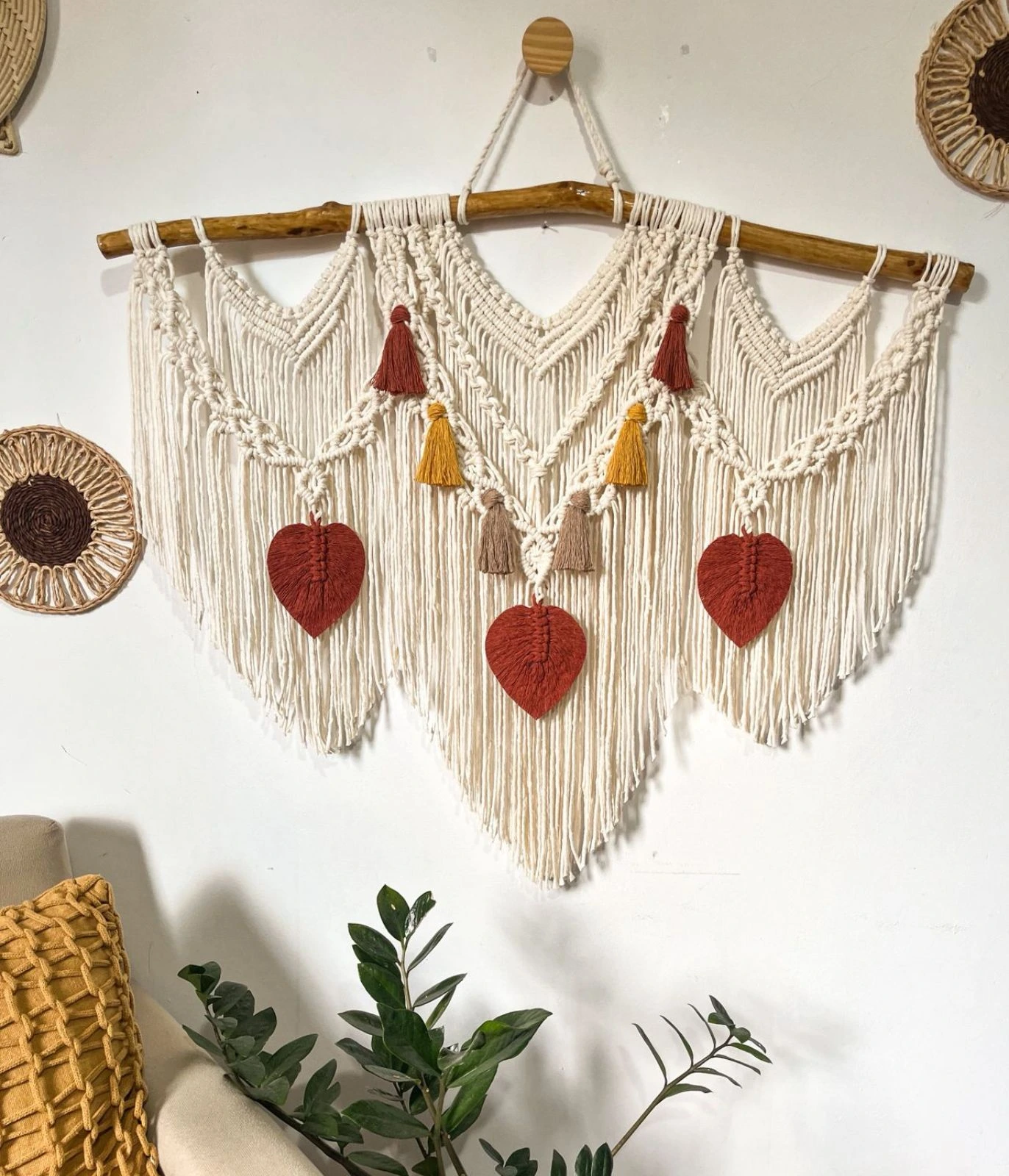 Painel em Macramê Solar