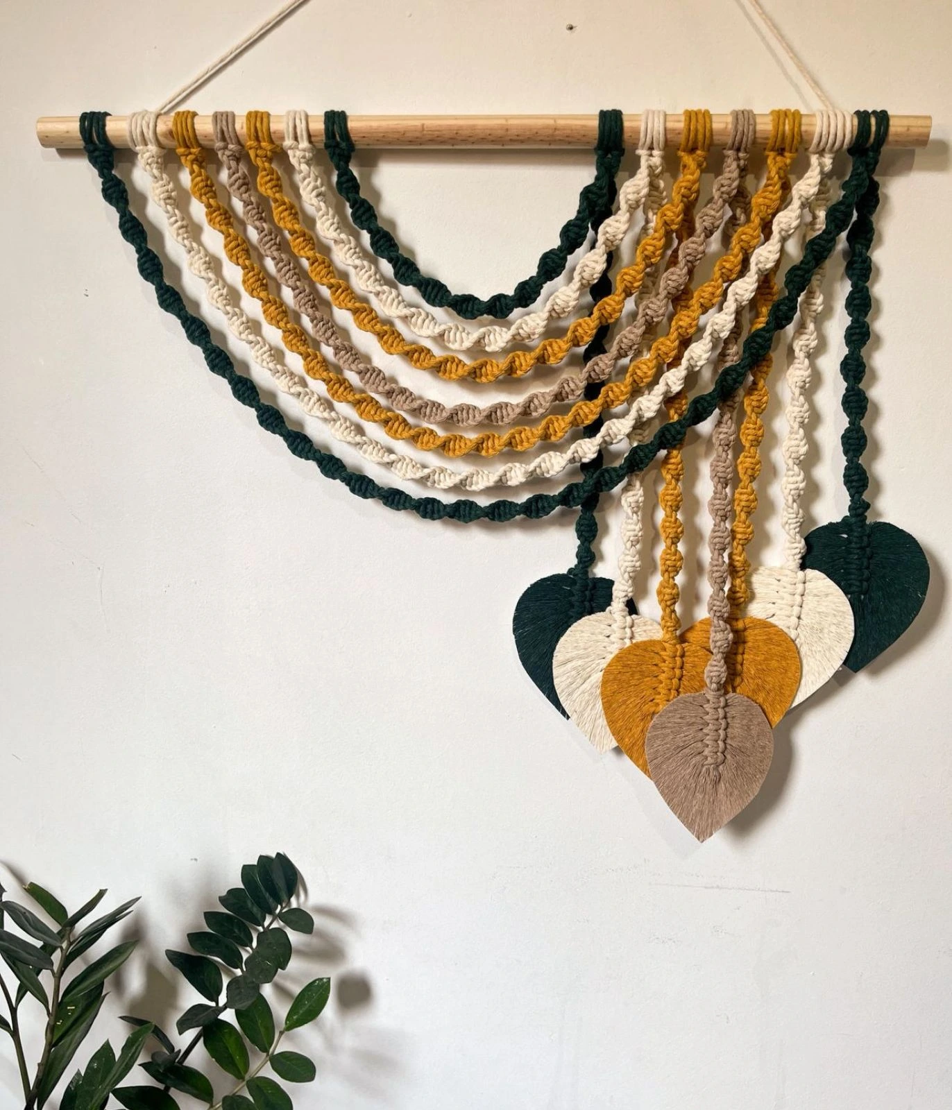 Painel em Macramê Arco-Íris