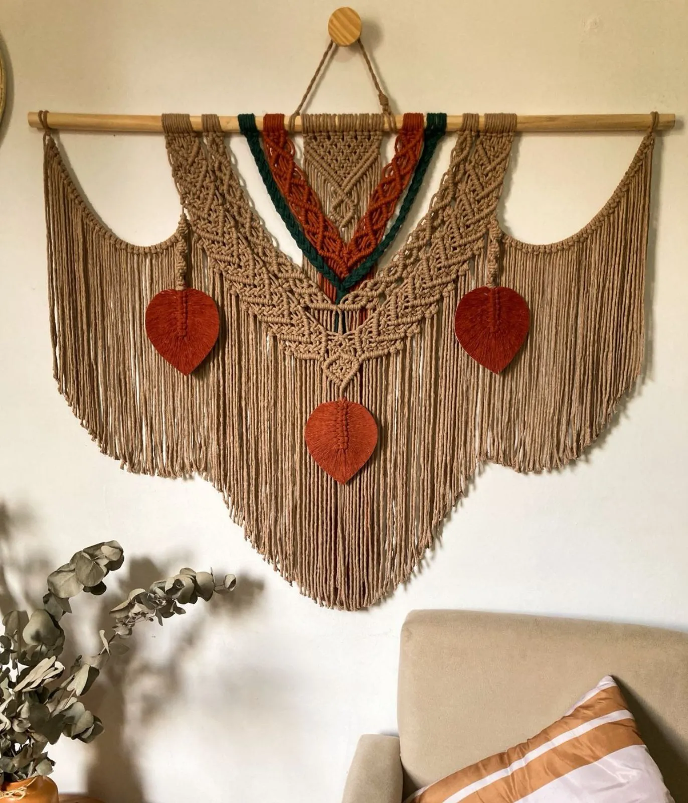 Painel em Macramê Brisa